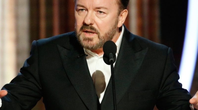 Komedyen Gervais, Grammy'deki siyasi mesajlara gönderme yaptı