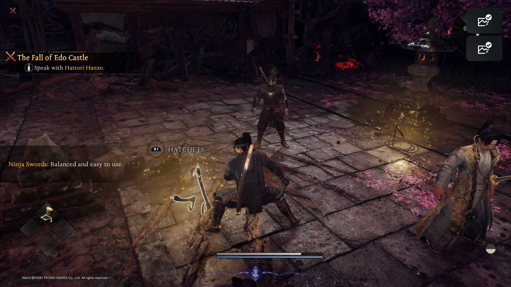 Ninja ve samuray dövüşü, aksiyon dolu açık dünya