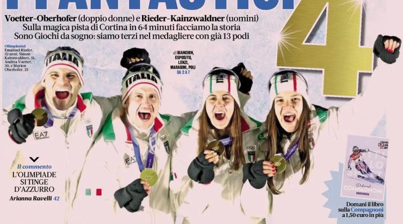 İtalya luge'de parlıyor, altın ışıltısı!