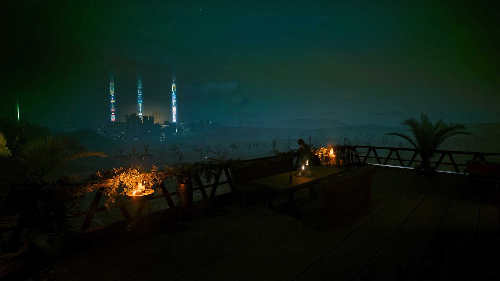 Neon ışıklar, yağmur ve siberpunk rüyası