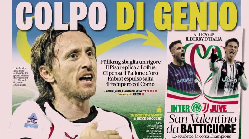 Hünerli Modric, Milan'a galibiyeti getirdi, Inter'le yarış kızıştı