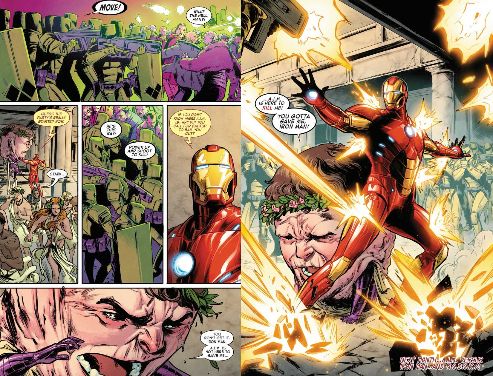 Beklenmedik ittifak: Demir İnsan, MODOK ile AIM'a karşı!