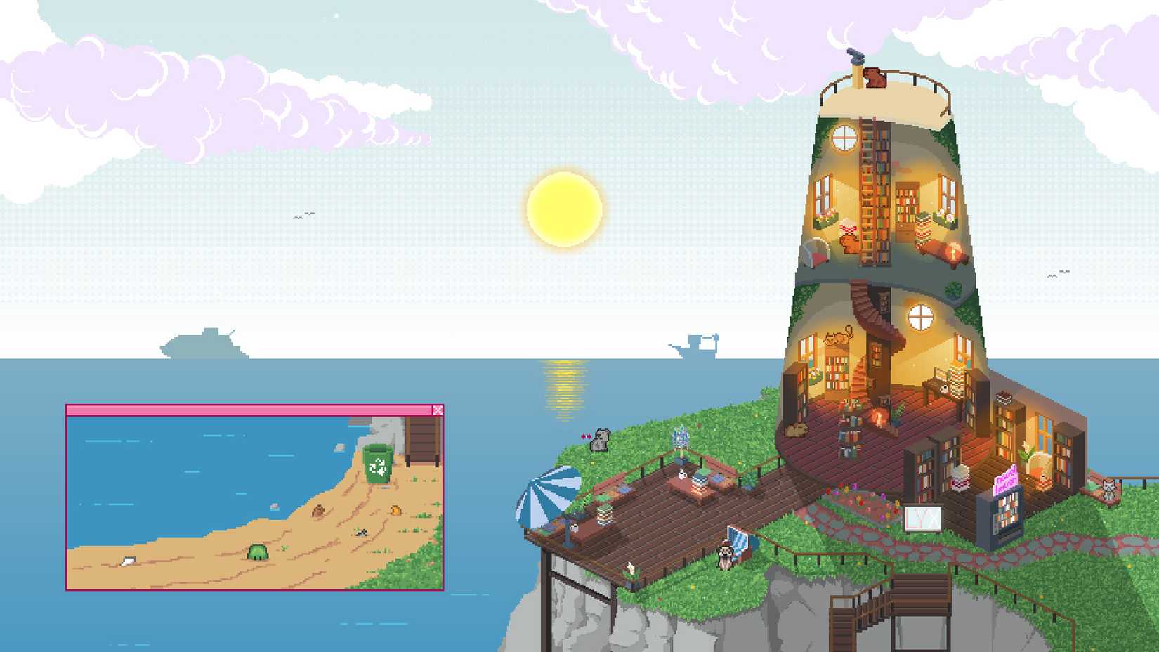 Sakin ada, kitap kokusu, huzur verici kaçış