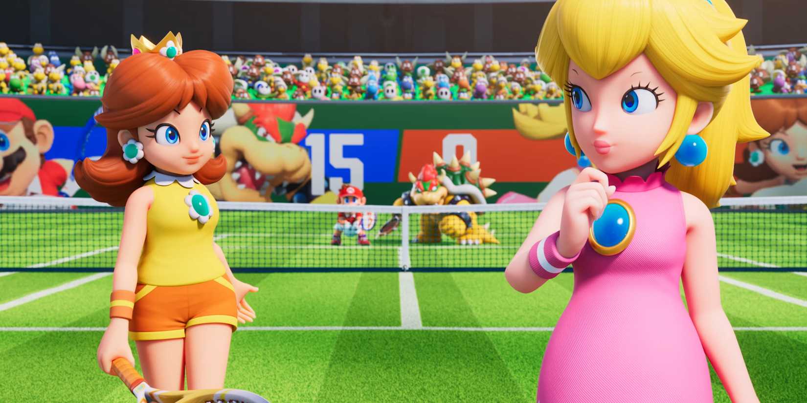 Tenis sahasında Mario ve dostları, eğlence dorukta!