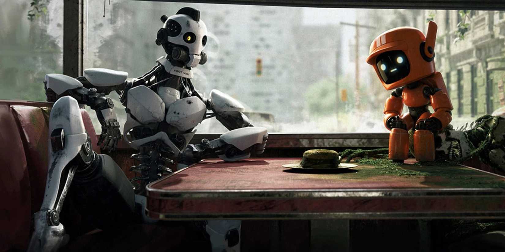 Yapay zeka, hikaye, görsel şölen, karanlık, fütüristik