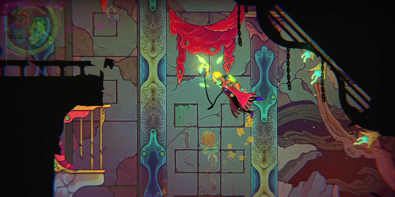 Gizemli gezegen, keşif, aksiyon, metroidvania, kaçırma!