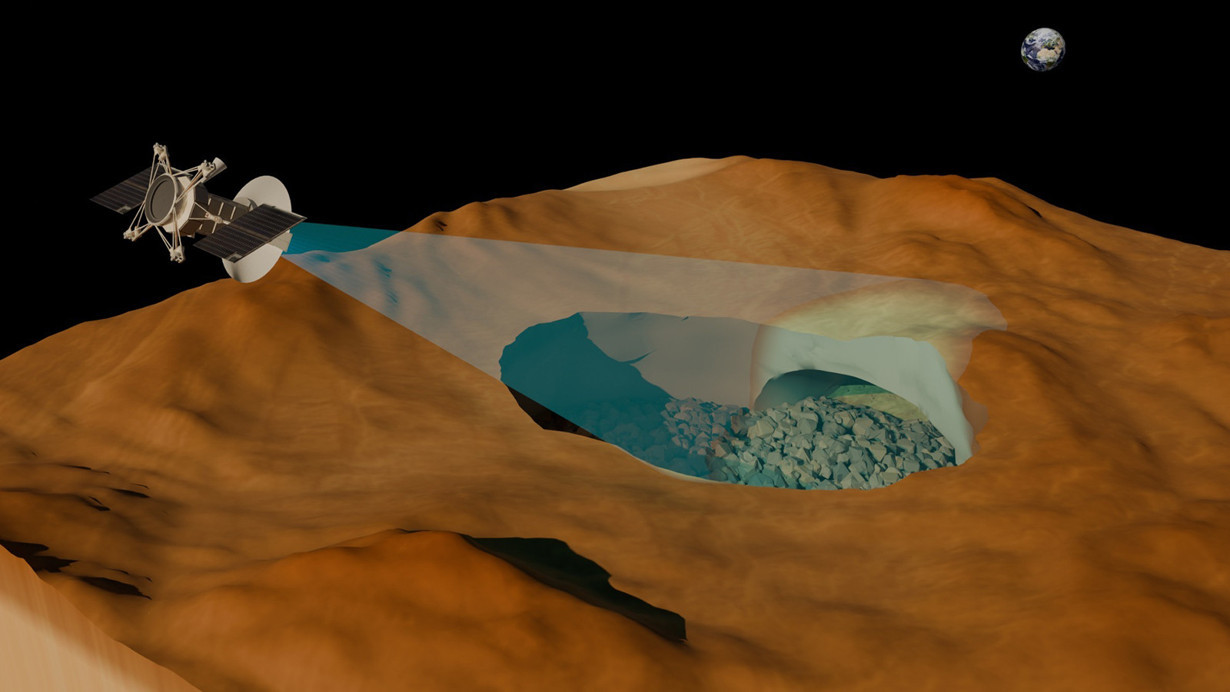 Kızıl gezegenin sırları, volkanik tünellerle açığa çıkıyor