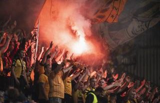 Heyecan dorukta, taraftarın desteğiyle sahaya!