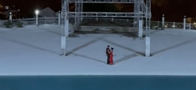 Aşk karla buluştu, mutluluklar diledi!