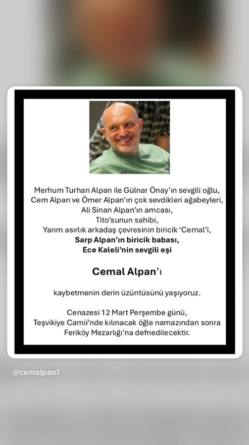 Sanat dünyası yaslı, yetenekli yönetmen aramızdan ayrıldı