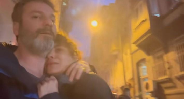 Korku dolu anlar, şans eseri kurtuluş, Beyoğlu'ndan nefes kesen haber