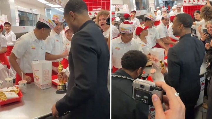 Oscar'la hamburger keyfi, ne kadar da sıradışı kutlama!