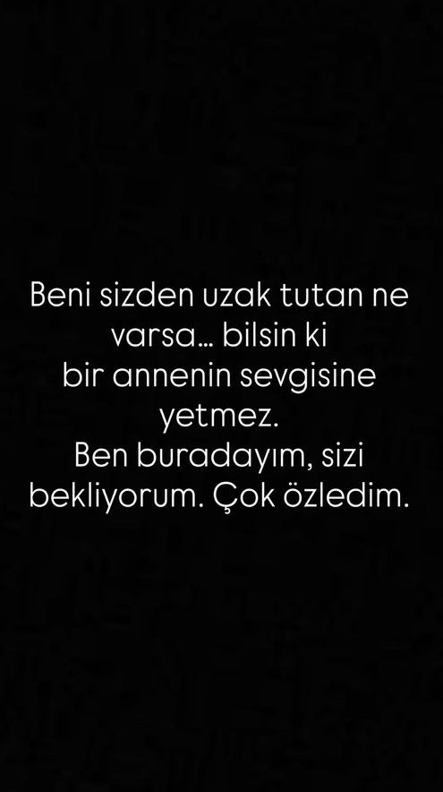 Ayrılık, gözyaşı, anne kucağı özlemi, derin bir sızı