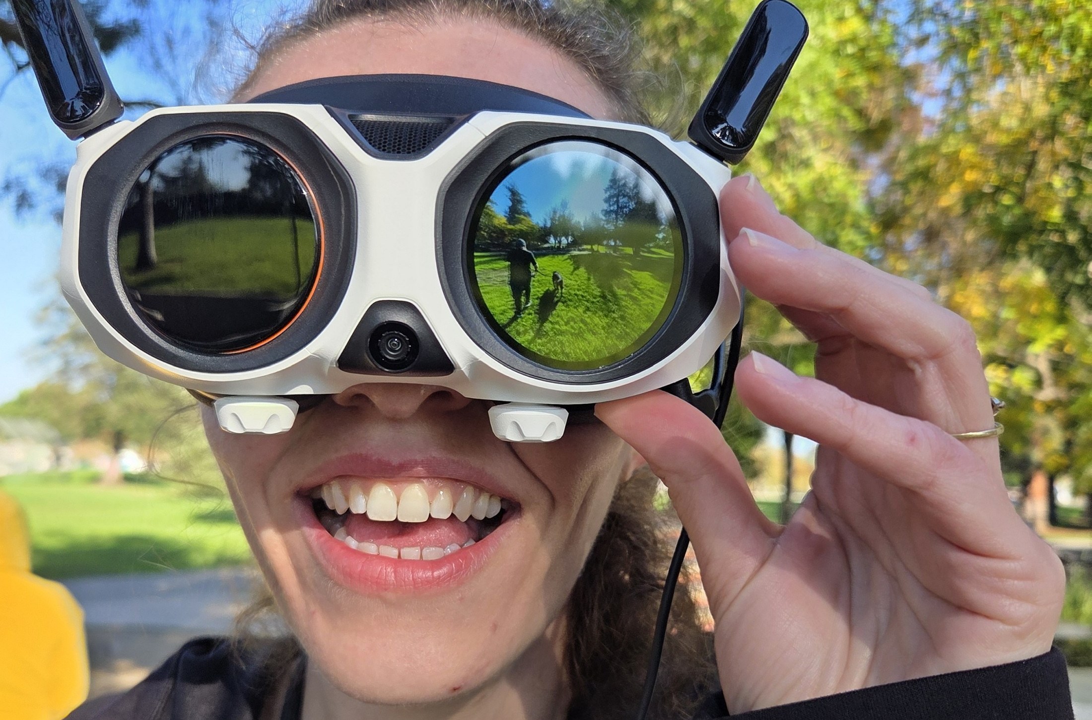 Gökyüzünde dans eden görüntü, yeni bakış açısı yakala