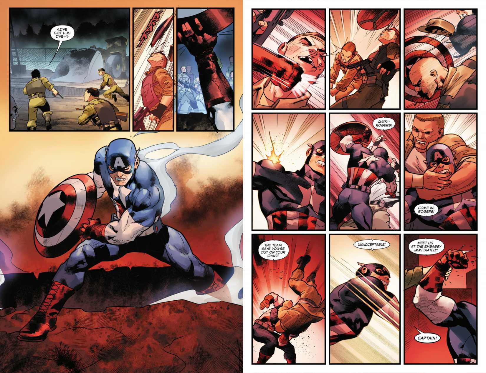 Kaos hüküm sürüyor, Kaptan Amerika sınırları zorluyor