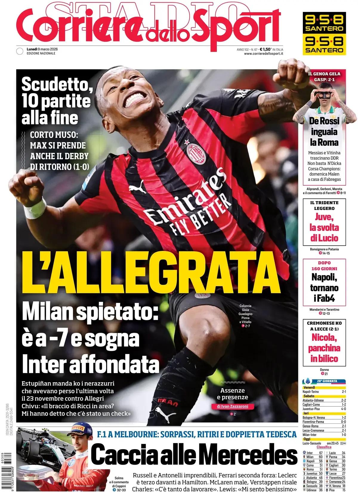 Kırmızı-siyah şampiyonluk şarkısı söylerken Milano kırmızı oldu