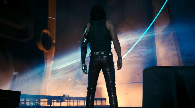 Neon ışıkları, çelik zarafet, geleceğin kılıcı