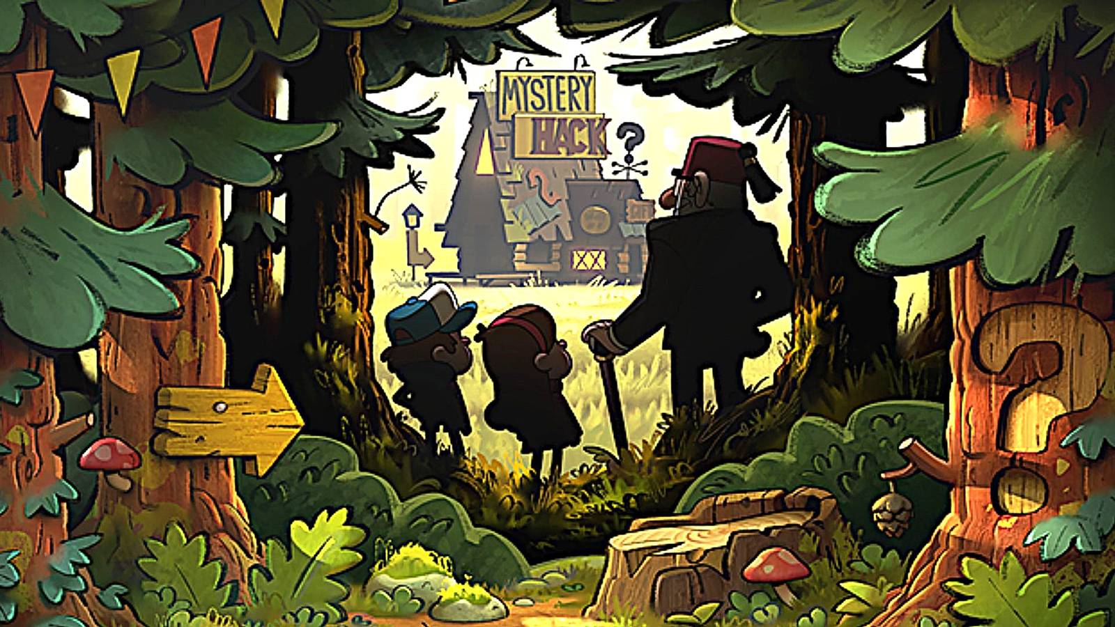 Gizemli orman, karakter tasarımları ve yaratıcı konsept çizimleri