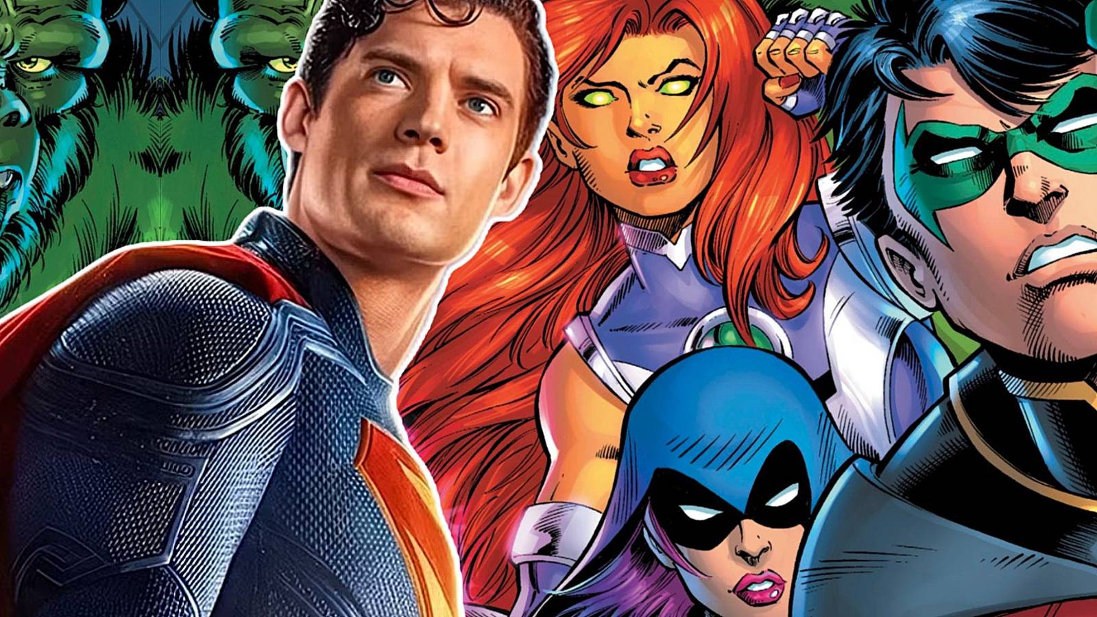 Genç kahramanlar bir araya geldi, Superman öncülük ediyor