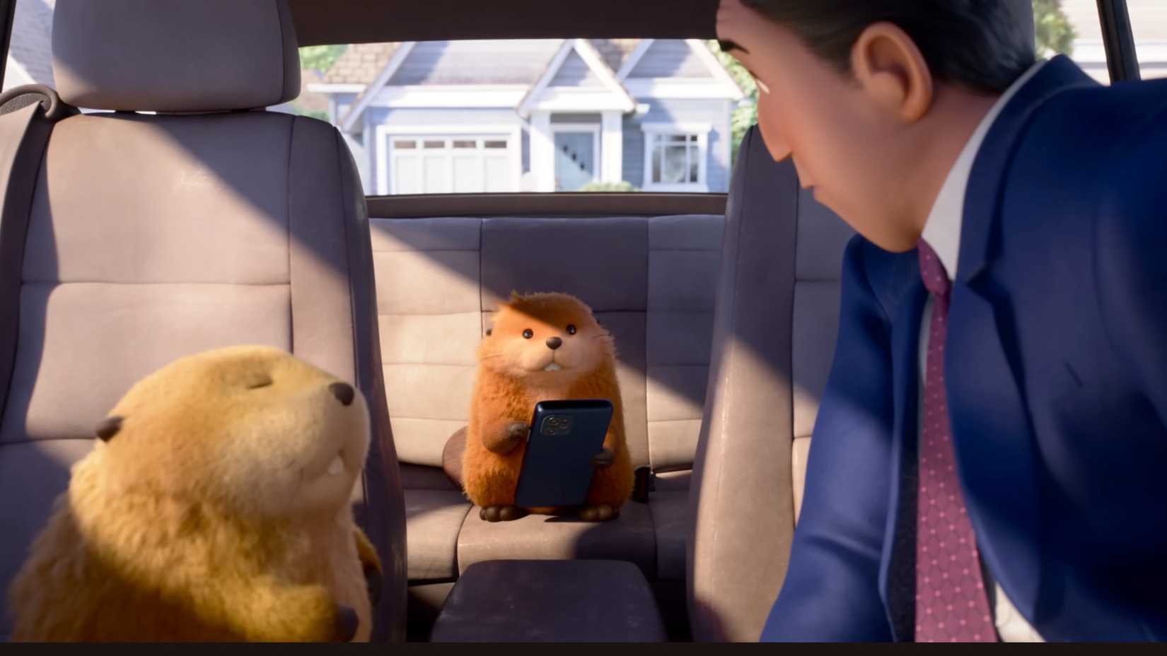 Robot dostluk, umut dolu bir dünya, renkler dans ediyor