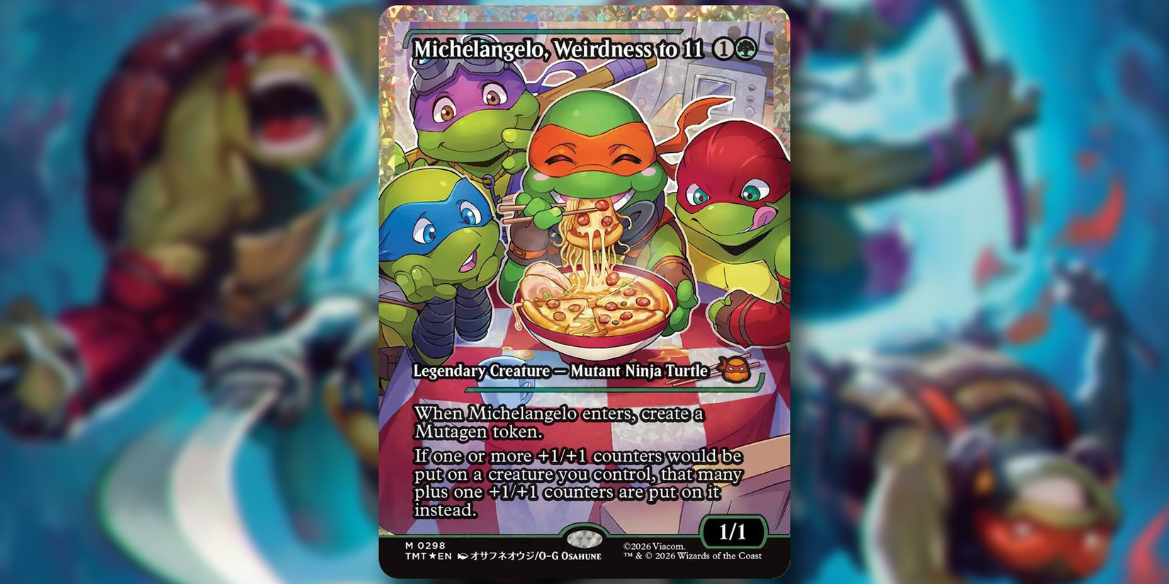 Kaplumbağalarla büyücülük birleşti, kartlar değerlendi!