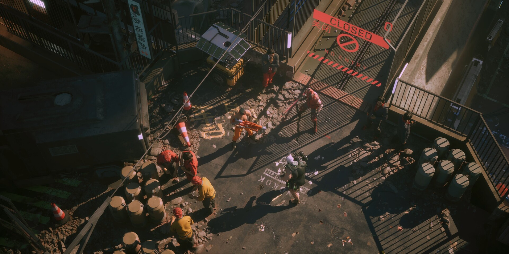 Neon ışıklar, şiddet ve karanlık fütüristik bir dünya