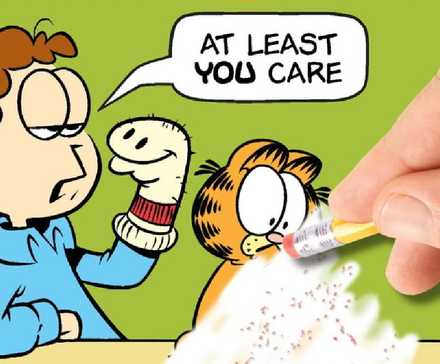 Minik Garfield coşturdu, sevimli anlar yaşattı!