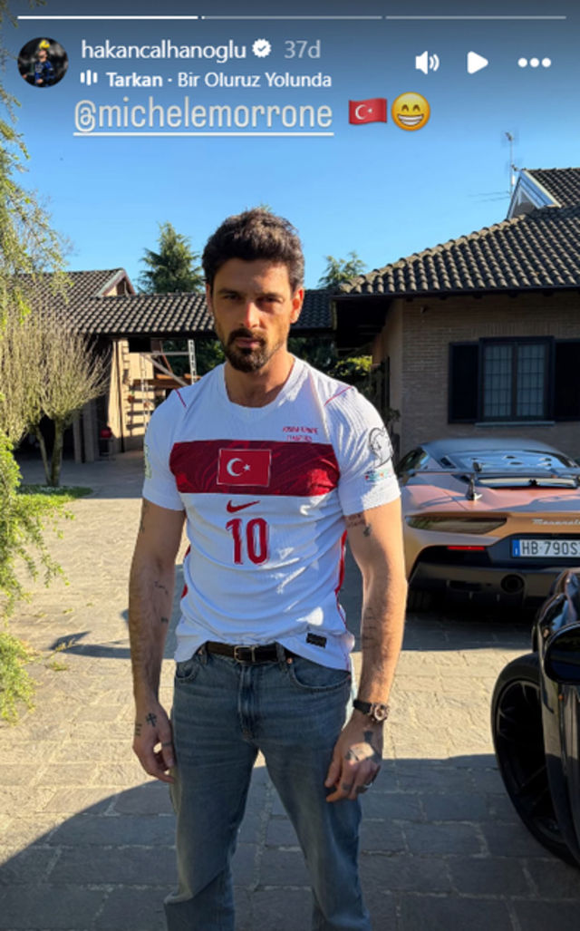 Futbolcu yıldızla İtalyan aktör, samimi anlar yakaladı