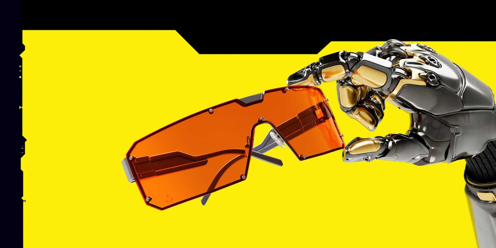 Neon ışıklar, geleceğin gözleri, stil ve sağlık bir arada