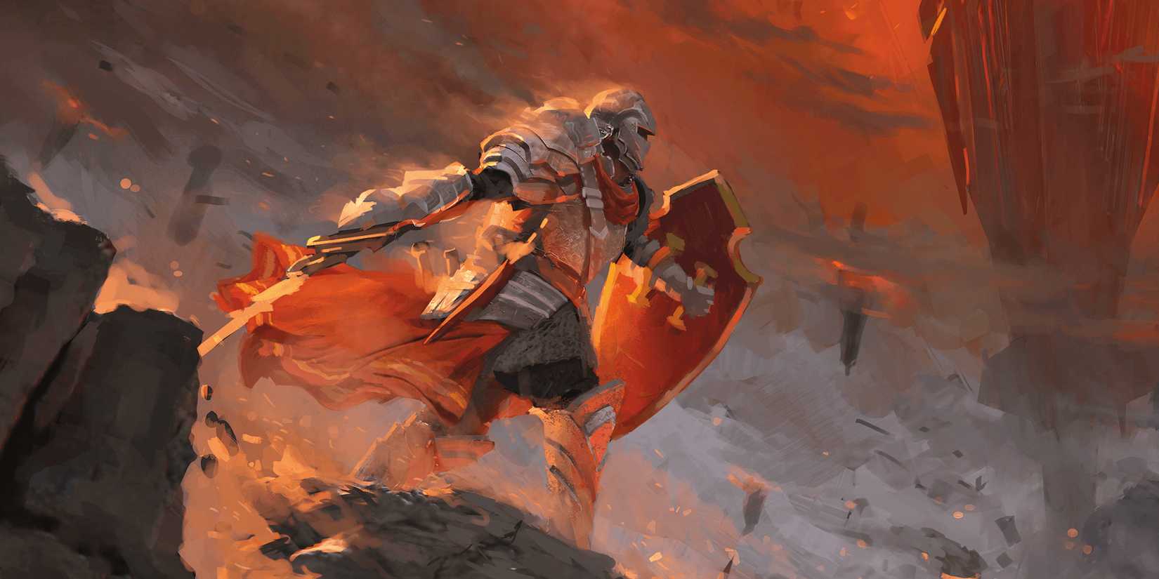 Alevle dans eden kılıç, cehennemin gücü savaşçıyla!