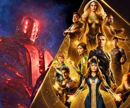 Savaş sırasında Eternals ile kısa bir etkileşimini gösteriyor