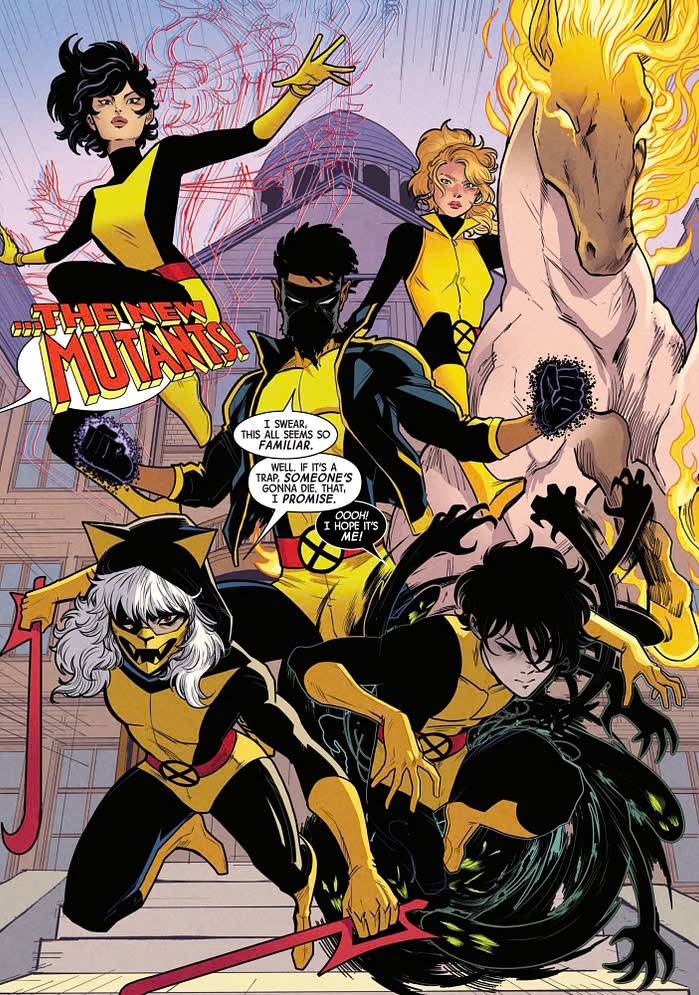 Genç mutantlar, ikonik kostümlerle güçlerini birleştiriyor