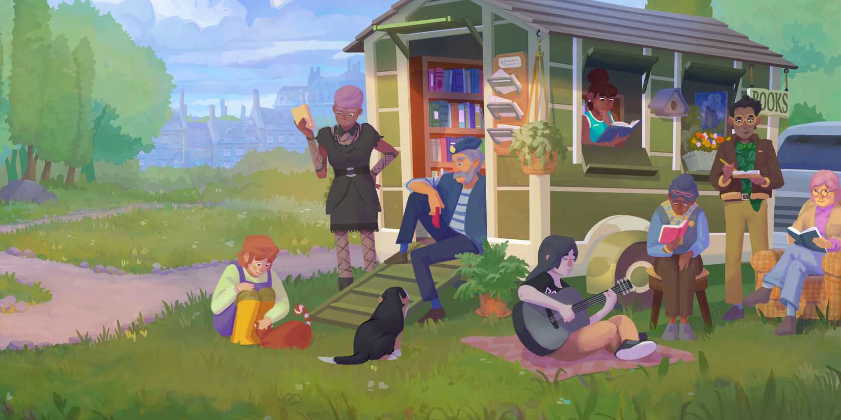 Kitap kokusu, sıcak kahve, huzur verici bir dünya